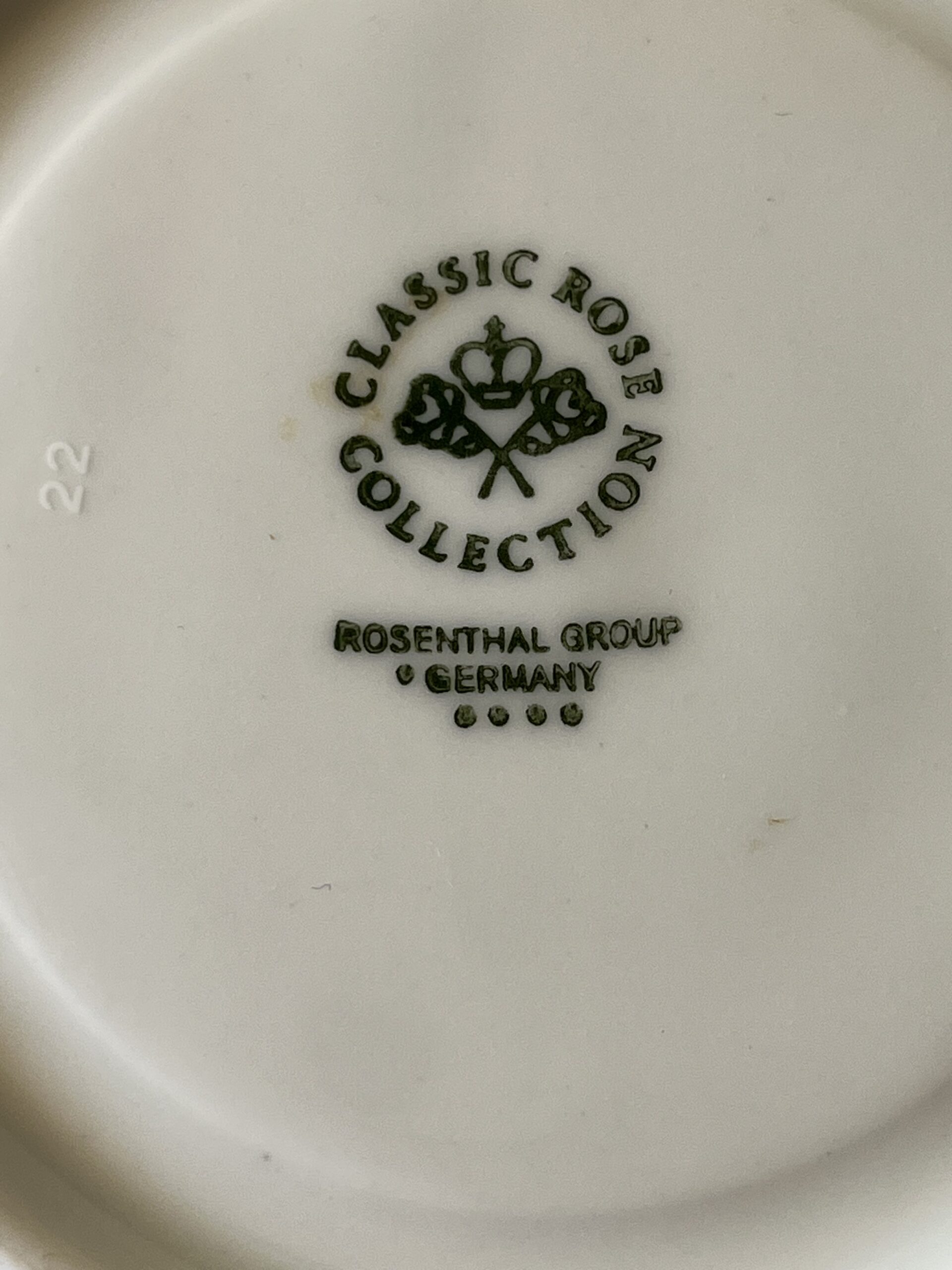 Świeca oliwkowa w oryginalnej porcelanowej filiżance Rosenthal Maria - obrazek 9