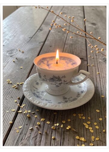 Świece w Naczyniach Vintage