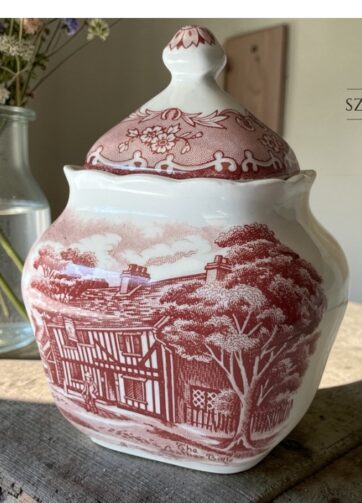 Cukiernica vintage W.H. Grindley & Co., Tunstall, Staffordshire, Anglia. 